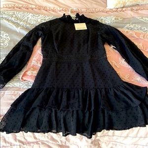 Black Polka dot dress from Showpo